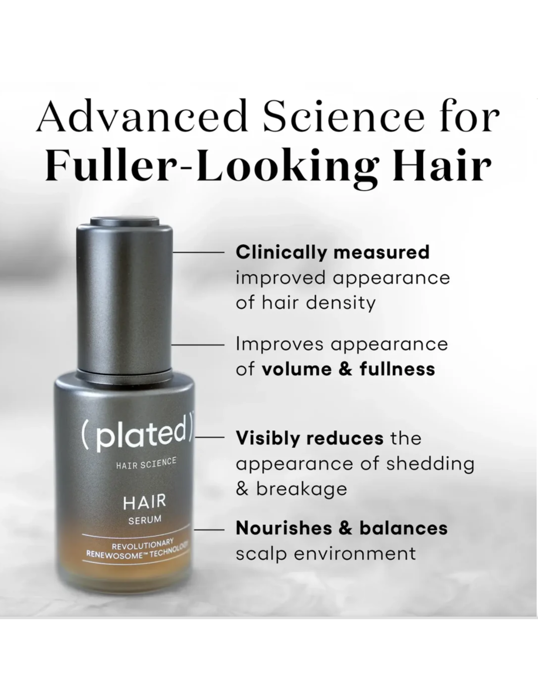 (plated)™ Hair Serum (15ml) with FREE TRAVEL SIZE (5ml)